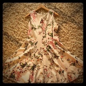 👚JULIAN TAYLOR FIT FLARE DRESS CHERRY BLOSSOM👗